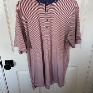 Greyson Red and White Polo Shirt